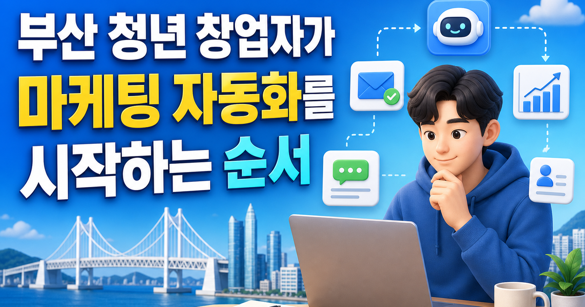 청년 창업자가 마케팅 자동화를 시작하는 순서